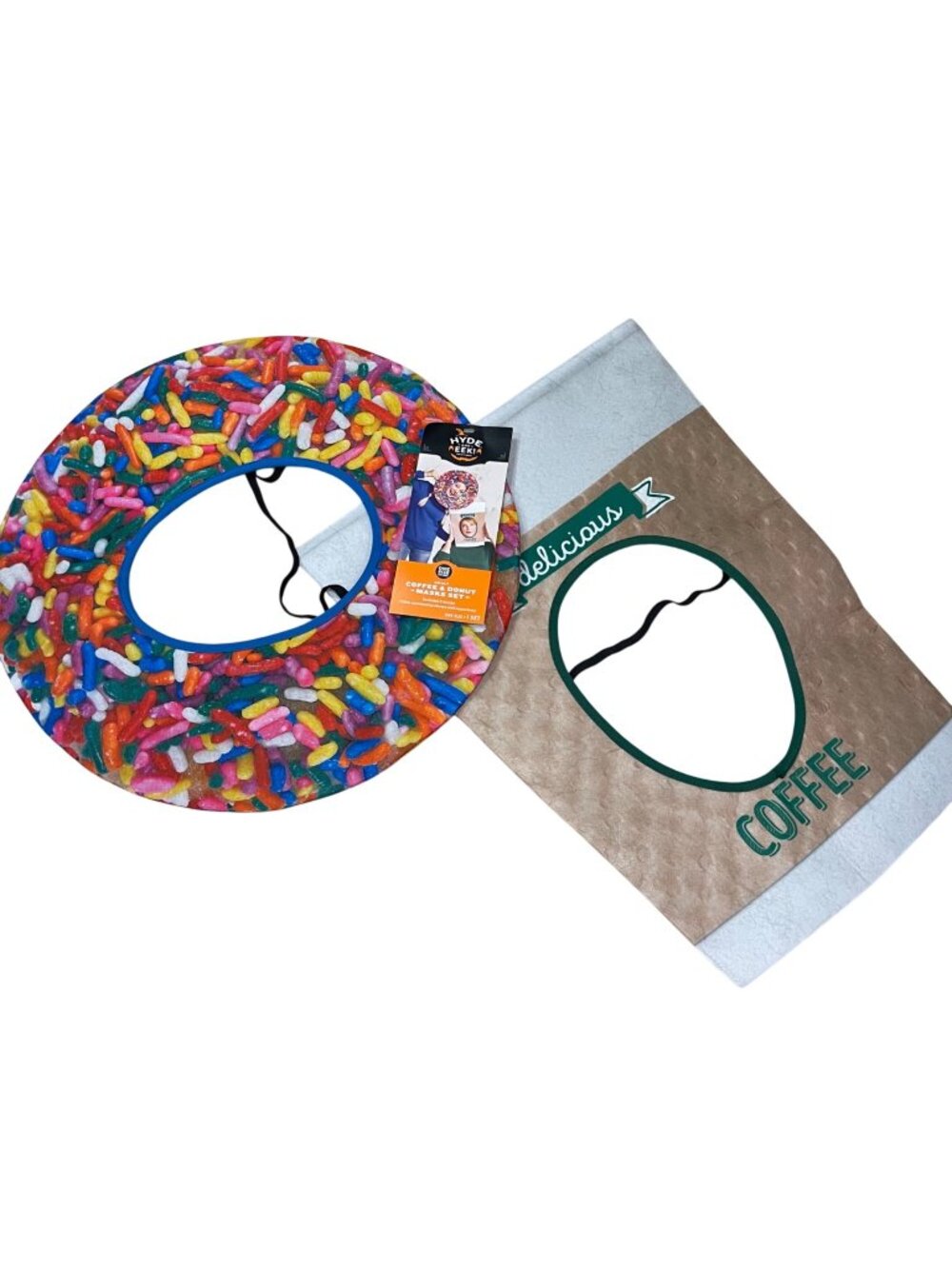 Hyde and Eek Boutique Donut Coffee Couples Costume Unisex Mens Womens One Size